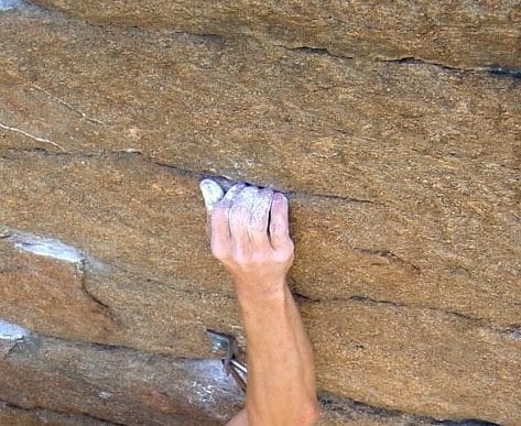 Crimp Grip Rock Climbing